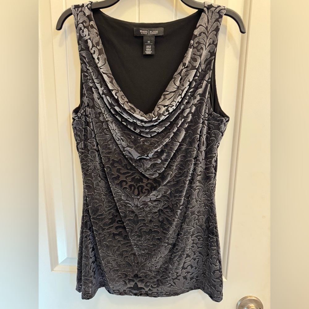 Crushed velvet top